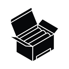Visually engaging isometric icon showing chalk box