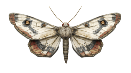 Realistic 3D Moth with Intricate Wing Design