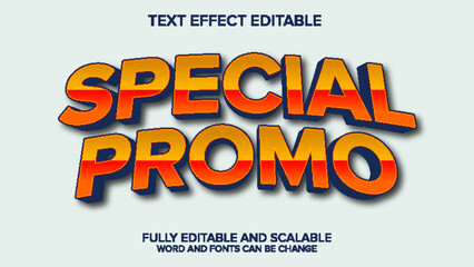 Fototapeta premium text effect special promo vector editable