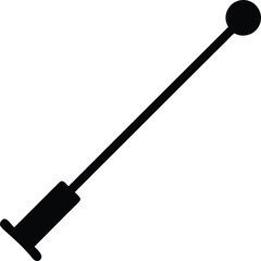 black mascara isolated on white background