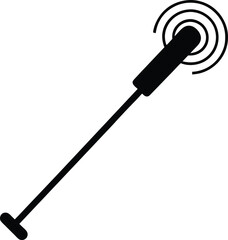 black mascara isolated on white