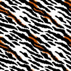 tiger fur texture vector design illustration 