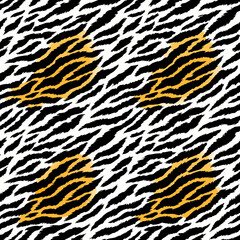tiger fur texture vector design illustration 