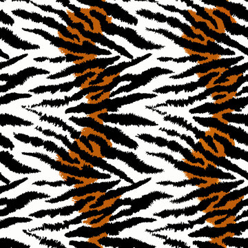 tiger fur texture vector design illustration 