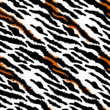 tiger fur texture vector design illustration 