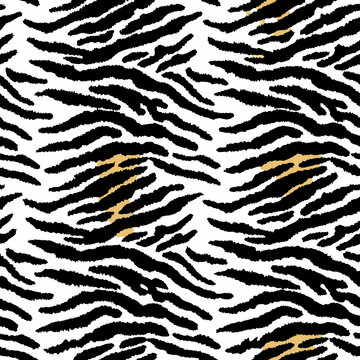 tiger fur texture vector design illustration 