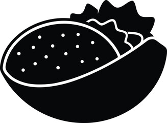 black caviar on a white background