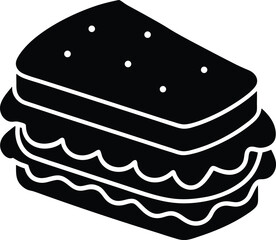 hand drawn vector illustration of cake