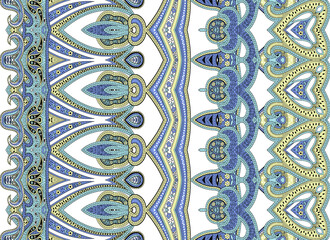 Paisley pattern for print on white background