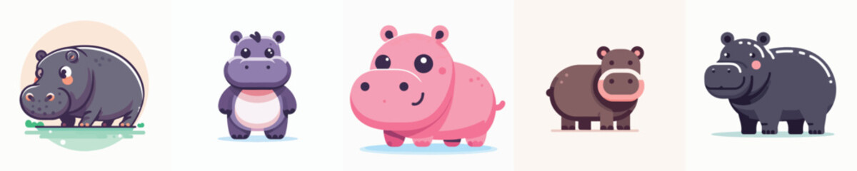 Vector of a Hippopotamus