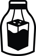 illustration of a glass jar