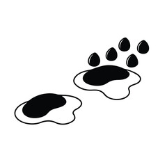 3D Wet Footprints In The Sand