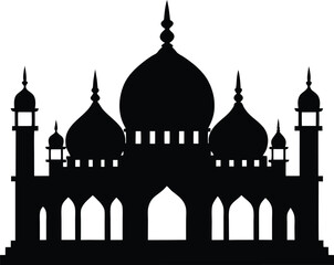 taj mahal vector illustration