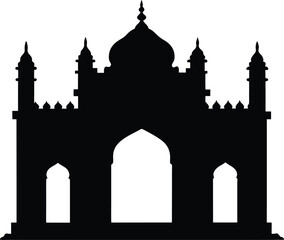 Obraz premium silhouette of the cathedral