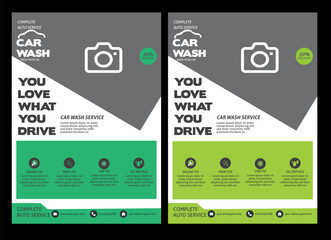 Car wash flyer design, professional car service brochure design, car service, repair, garage, foam, clean   car service, repair, garage, foam, clean, shine, bubbles, automobile, drive, engine, A4 prin
