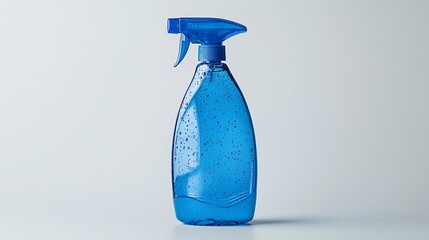 Blue plastic spray bottle