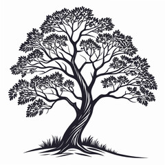 vector tree silhouette