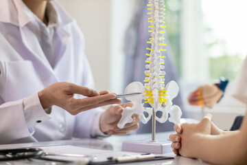 patient experienced pain in the spine and sought advice from a doctor so that the doctor could...