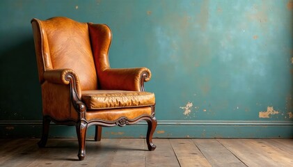 Vintage wooden armchair, worn patina, classic design Perfect for retro interiors , office, classic, worn