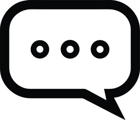 Minimalist chat bubble logo design with rounded square shape for communication