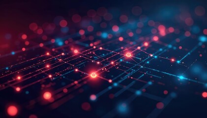 Abstract digital firewall background with glowing nodes and connecting lines, cybersecurity concept , graphic, firewall