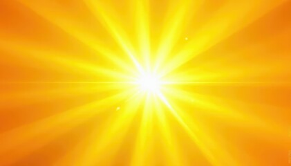 Abstract starburst background, vibrant yellow sunburst, radiant light rays, energetic design , glitter, flash, sunshine
