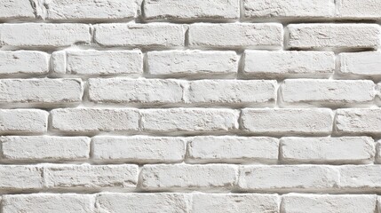 Fototapeta premium White Brick Wall Texture: A Clean and Modern Background
