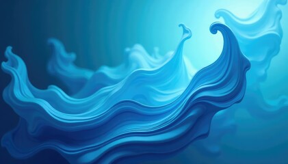 Abstract swirling blues, shades of indigo and teal, dynamic motion, artistic background , blue tones, dynamic, paint