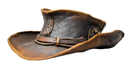 Historical 15th Century Explorer's Hat Isolated on Transparent Background for Advertisements