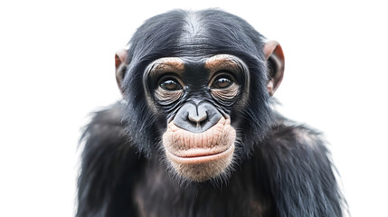 Naklejka premium Professional Bonobo Isolated on Transparent Background for Graphic Design Projects