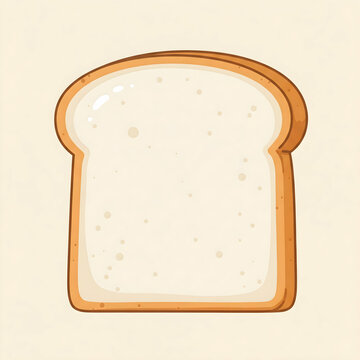 White Bread Slice Icon