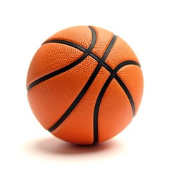 Fototapeta premium Close-up of a Basketball on a White Background