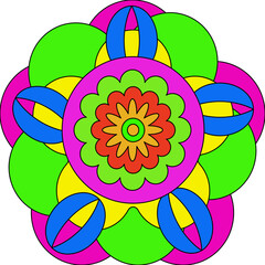 abstract flower vector illustration