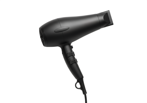 Hair dryer electric appliance Isolated on transparent background