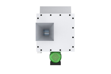  an industrial processing machine, possibly a shredder, granulator, or chipper.  a top-loading hopper and a side discharge chute, this equipment CASSAVA ONION POTATO CHIPS CRACKERS THINLY CUT on a PNG