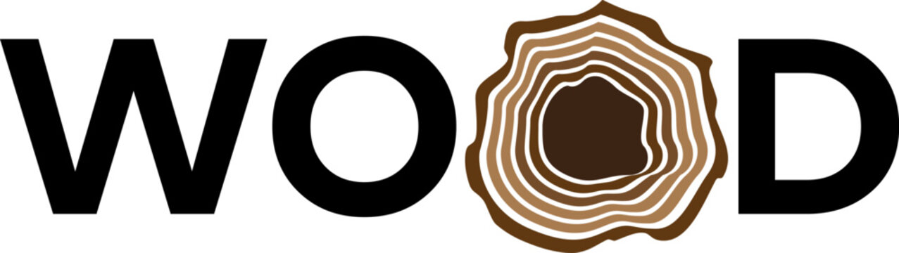 simple black wood layers silhouette icon logo design