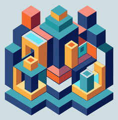 Obraz premium abstract cube background