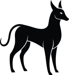 Spirit Animal Silhouette on White Background