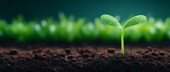 Biodiversity in farming and botanicals encompasses green seedlings, soil, growth, and agricultural sprouts, as well as reforestation