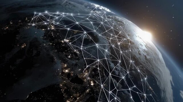 A visual representation of a neural network overlaying a globe signifying the global perspective needed in AI alignment research to navigate cultural differences in human values.