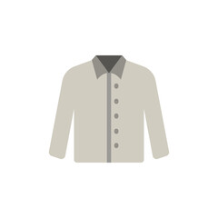 Aesthetic shirt icon with button design for creative fashion projects