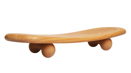 Professional Balance Board Isolated on Transparent Background