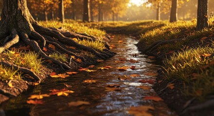 River Scene for 3D Design – Stunning Nature Landscape Reference for 3D Modeling and Animation