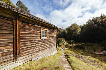 Du Cane Hut in Tasmania Australia