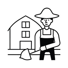 Paraguayan Builder Using Cob for a Rural School