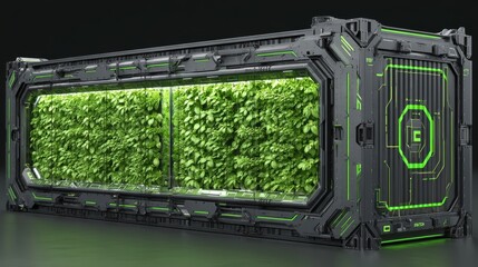 In an indoor vertical farm, hydroponic plant shelves under LED lights demonstrate the principles of urban agriculture, sustainable farming, and hydroponics in food production