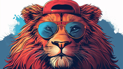 lion head portrait