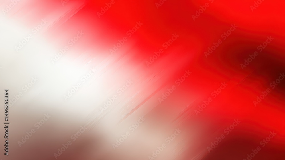 Poster abstract vibrant red and white blur background with motion effect for creative use in design project