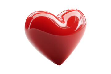 Emotional close-up of red heart