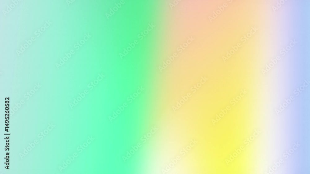 Poster White and colorful futuristic light prism motion graphics animation background with soft smooth grainy noise texture